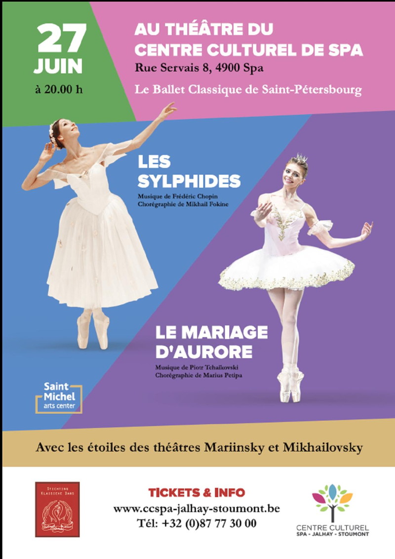 Affiche. Spa. Les Sylphides. Le mariage Aurore. 2018-06-27